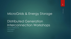 Microgrids and Energy Storage