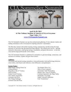 2015 CIA Sommelier Summit