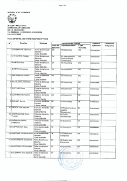 Page 1 of 6 REPUBULIKA Y`U RWANDA INTARA Y