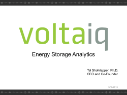 Tal Sholklapper, CEO and Co-Founder, Voltaiq - NY-BEST