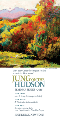 the Brochure - New York Center for Jungian Studies