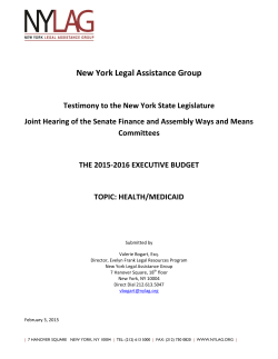 to read the full testimony. - New York Legal Assistance Group