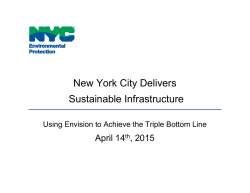 New York City Delivers Sustainable Infrastructure