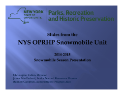 Sides From 2014-2015 Season Presentation at Annual NYSSA