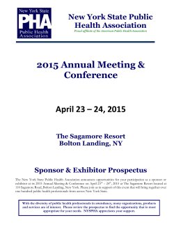 2015 Annual Meeting & Conference April 23 â 24, 2015 The