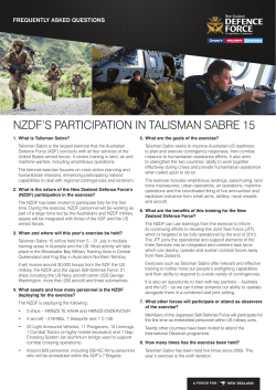 Tailsman Sabre FAQ - New Zealand Defence Force