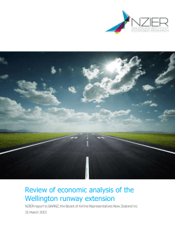 Peer review of Wellington runway extension analysis, 31.03