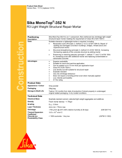 Sika MonoTop-352 N - High Build - PDS