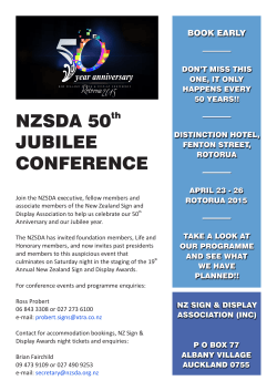 Conference flyer - NZ Sign & Display Association