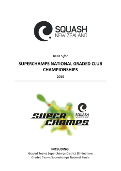 Superchamps Rules for 2015