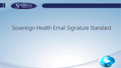 Sovereign Health Email Signature Standard