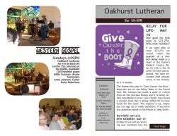 Oakhurst Lutheran Western Gospel
