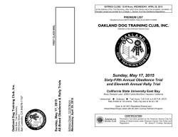 premium list - Oakland Dog Training Club