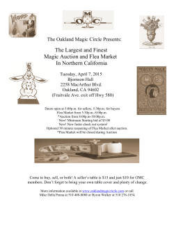 The Largest and Finest Magic Auction and Flea Market In Northern
