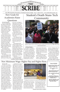 to read the online version - Oakland Technical High School