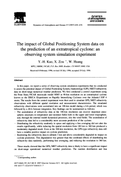 The impact of Global Positioning System data on the prediction of an