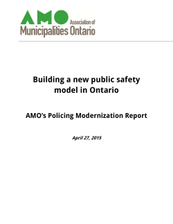 Building a new public safety model in Ontario