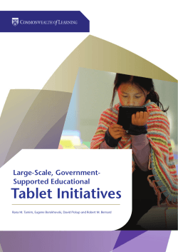 COL Tablet Initiatives - OAsis Home
