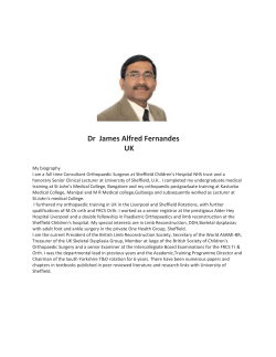 Dr James Alfred Fernandes UK