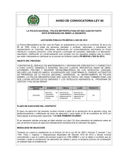 licitaciÃ³n - PolicÃ­a Nacional de Colombia