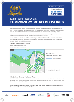 Read more about the road closures and timings here