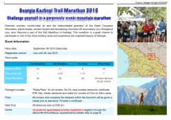 Georgia Kazbegi Trail Marathon 2015