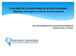 Diapositiva 1 - Observatorio Venezolano de los Derechos Humanos