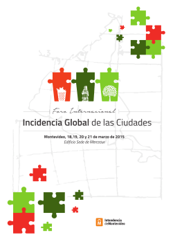 Foro Internacional sobre la Incidencia Global de las Ciudades