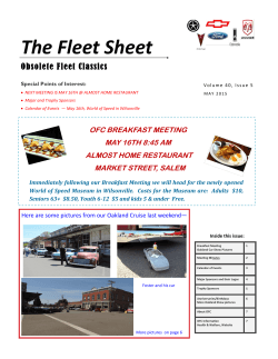 The Fleet Sheet - Obsolete Fleet Classics Website