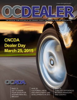 CNCDA Dealer Day March 25, 2015