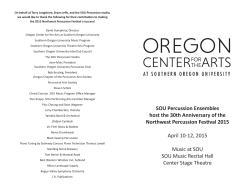 SOU Percussion Ensembles host the 30th Anniversary of the