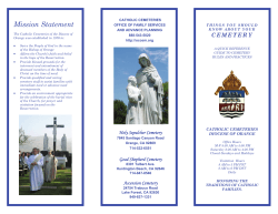 Mission Statement - Holy Sepulcher Cemetery