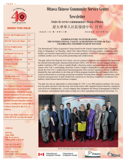 May 2015 English - Ottawa Chinese Community Service Centre