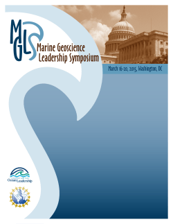 Meeting Program - Consortium for Ocean Leadership