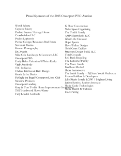 Proud Sponsors of the 2015 Oceanport PTO Auction