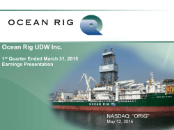 Ocean Rig UDW Inc.