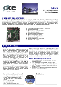 Embedded Systems Brochure