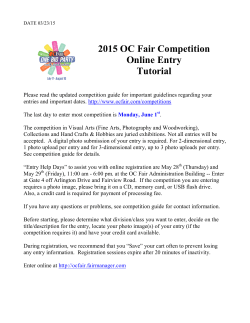 2015 OC Fair Competition Online Entry Tutorial