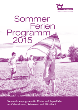 Sommerferienprogramm 2015
