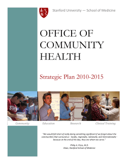 the strategic plan - Office of Community Health