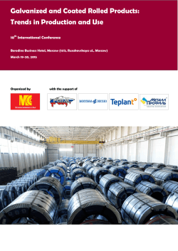 Galvanized and Coated Rolled Products: Trends in Production and