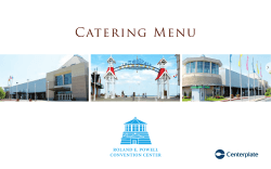Catering Menu - Roland E. Powell Convention Center