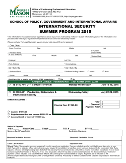 registration form - Office of Continuing Professional Education