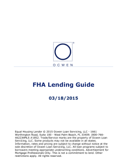 to 300 - FHA Lending Guide