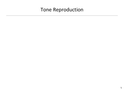 Tone Reproduction