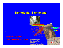 6.2 SismologÃ­a y Sismicidad