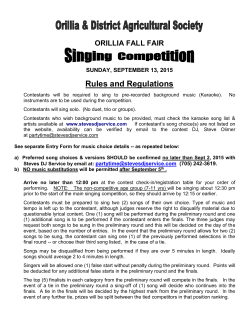 Rules and Regulations