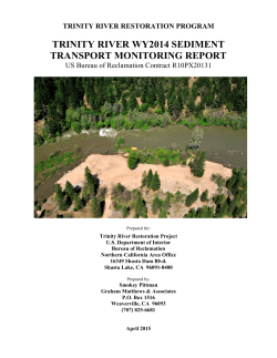 trinity river wy2014 sediment transport monitoring report