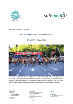 RockÂ´n Roll Marathon Series Madrid 2015 25.4.2015