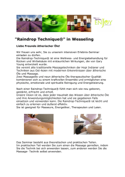 Wesseling Raindrop 25.04.15 - Young Living